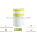 colorfull silicone band and silicone rim on the lid ceramic canister